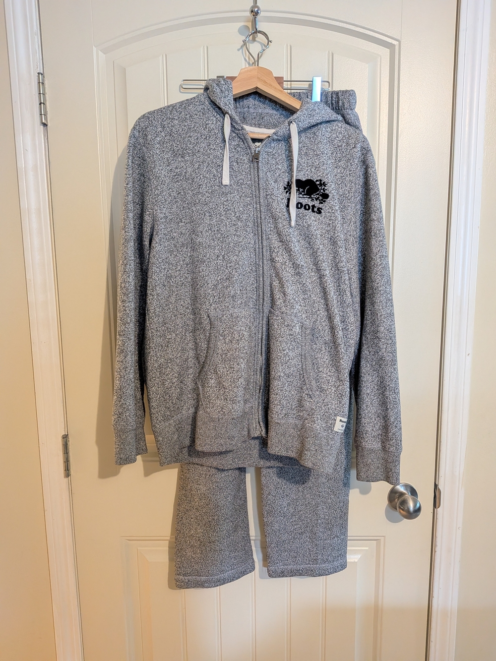 Roots Track Suit Salt and Pepper Grey